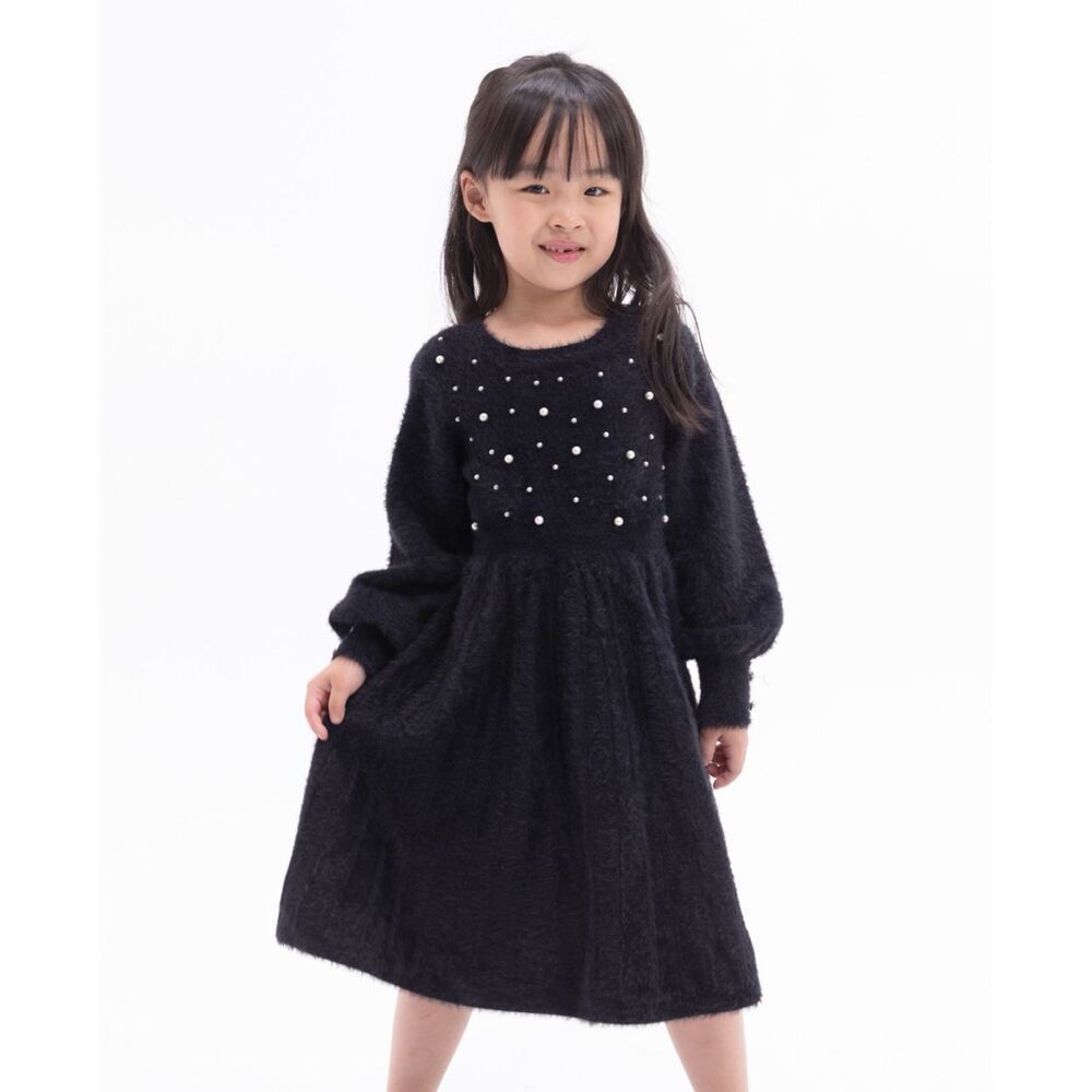 Rare Editions Little Girls Long Sleeve  Embellished Sweater‎ Dres Size  6